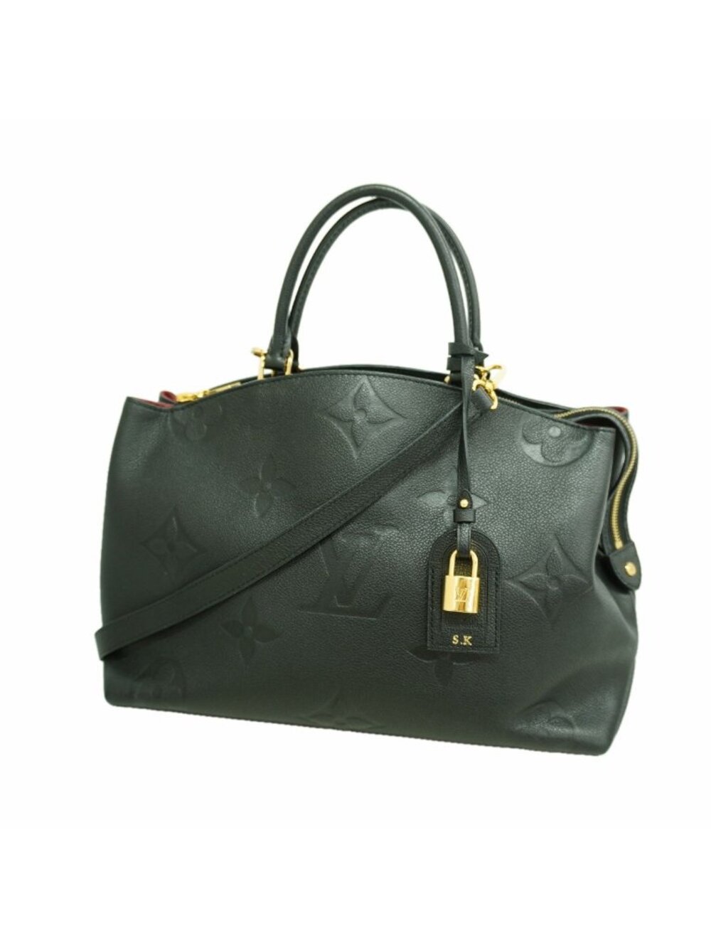 Louis Vuitton Handbag Monogram Empreinte Grand Palais MM Noir 2-Way Bag